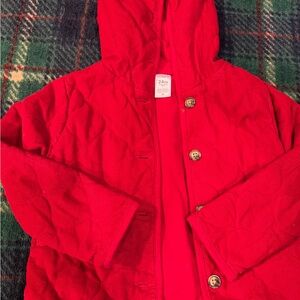 Carter's Vibrant Red Hooded Puffer Jacket